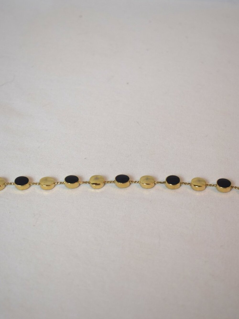 Vintage Gold and Black Crystal Bracelet (#)